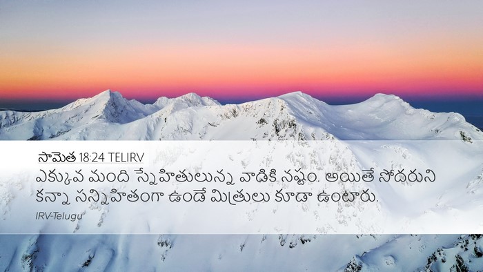 సామెత 18:24 TELIRV Bible Verse Image