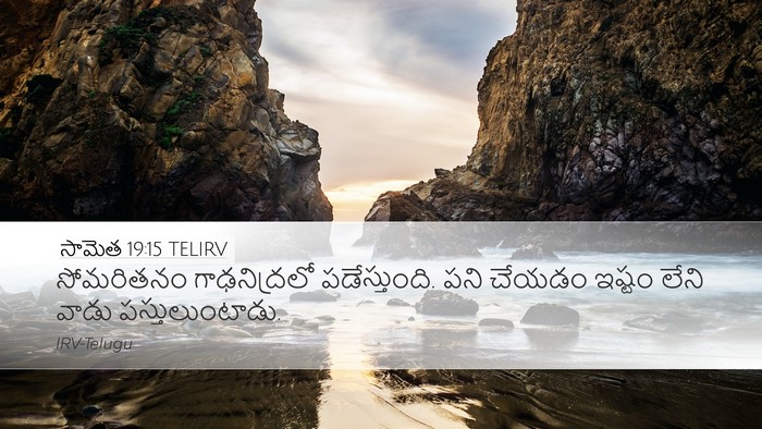 సామెత 19:15 TELIRV Bible Verse Image