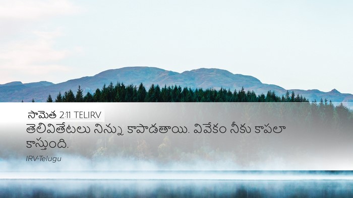 సామెత 2:11 TELIRV Desktop Wallpaper - తెలివితేటలు - Desktop Bible Verse Wallpaper
