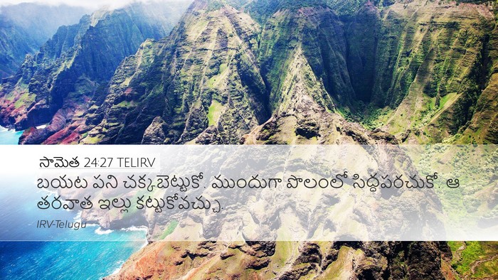 సామెత 24:27 TELIRV Bible Verse Image