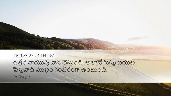 సామెత 25:23 TELIRV Bible Verse Image