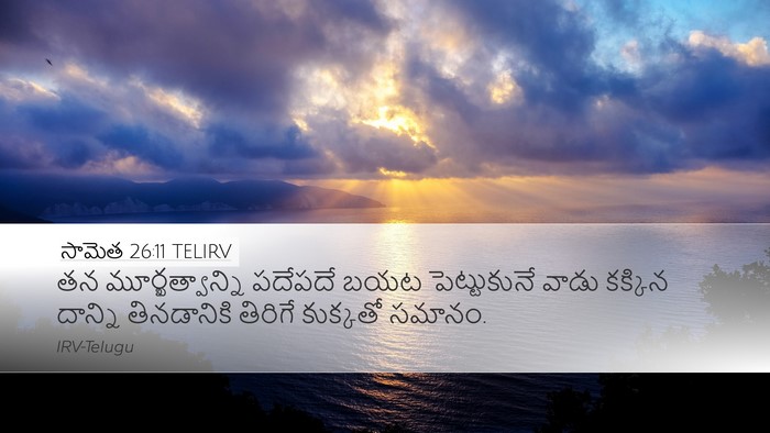 సామెత 26:11 TELIRV Bible Verse Image
