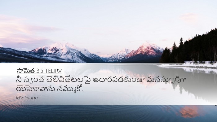 సామెత 3:5 TELIRV Bible Verse Image