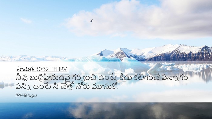 సామెత 30:32 TELIRV Bible Verse Image