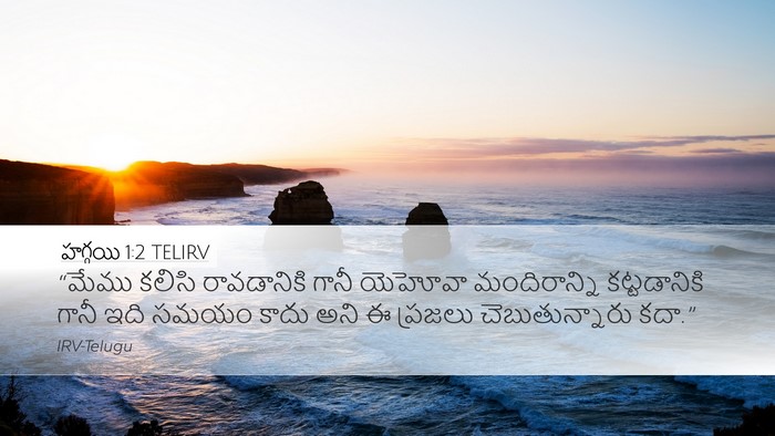 హగ్గయి 1:2 TELIRV Bible Verse Image