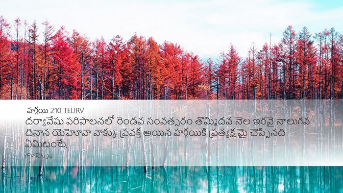 హగ్గయి 2:10 TELIRV Bible Verse Image