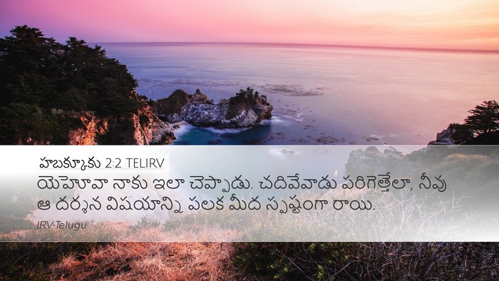 హబక్కూకు 2:2 TELIRV Bible Verse Image