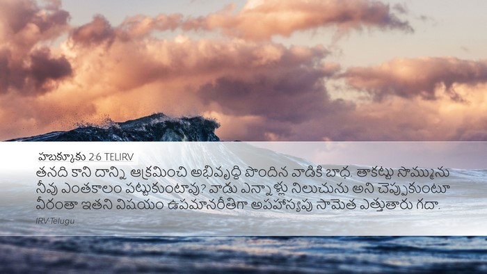 హబక్కూకు 2:6 TELIRV Bible Verse Image