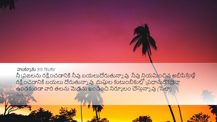 హబక్కూకు 3:13 TELIRV Bible Verse Image