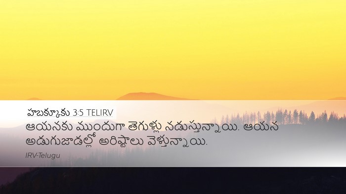 హబక్కూకు 3:5 TELIRV Bible Verse Image