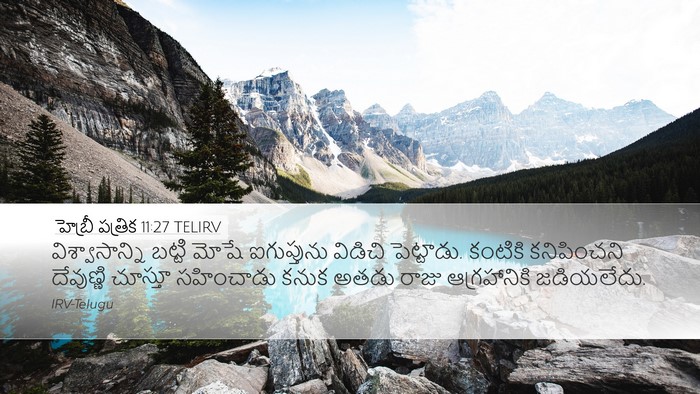 హెబ్రీ పత్రిక 11:27 TELIRV Bible Verse Image
