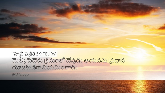 హెబ్రీ పత్రిక 5:9 TELIRV Bible Verse Image
