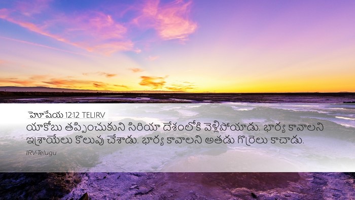 హోషేయ 12:12 TELIRV Bible Verse Image