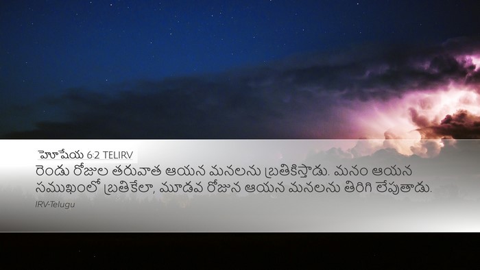 హోషేయ 6:2 TELIRV Bible Verse Image