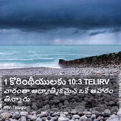 1 కొరింథీయులకు 10:3 TELIRV Bible Verse Image