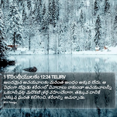 1 కొరింథీయులకు 12:24 TELIRV Bible Verse Image