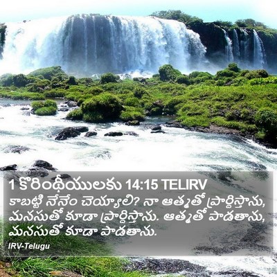 1 కొరింథీయులకు 14:15 TELIRV Bible Verse Image