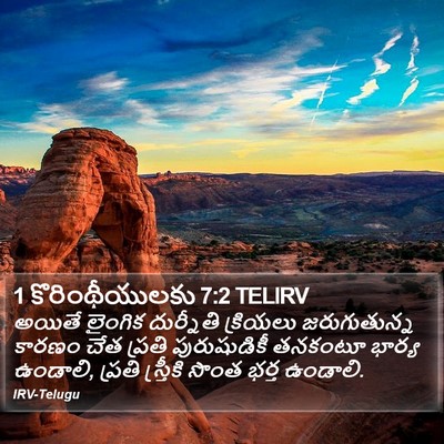 1 కొరింథీయులకు 7:2 TELIRV Bible Verse Image