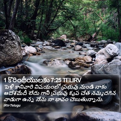 1 కొరింథీయులకు 7:25 TELIRV Bible Verse Image