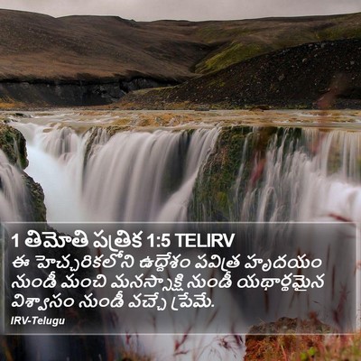 1 తిమోతి పత్రిక 1:5 TELIRV Bible Verse Image