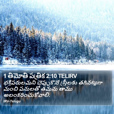 1 తిమోతి పత్రిక 2:10 TELIRV Bible Verse Image