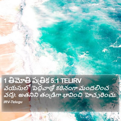 1 తిమోతి పత్రిక 5:1 TELIRV Bible Verse Image
