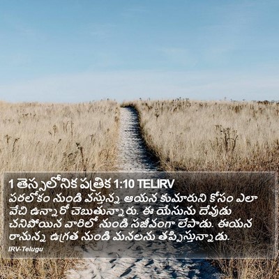 1 తెస్సలోనిక పత్రిక 1:10 TELIRV Bible Verse Image