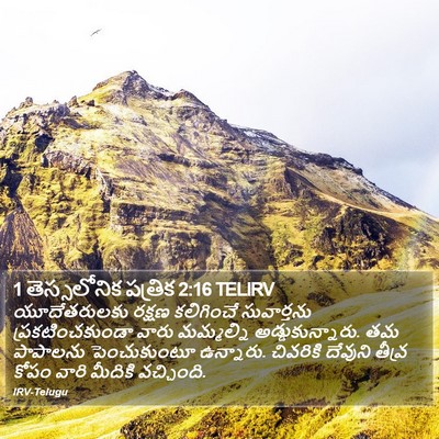1 తెస్సలోనిక పత్రిక 2:16 TELIRV Bible Verse Image