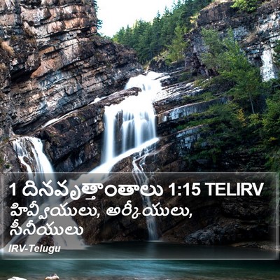 1 దినవృత్తాంతాలు 1:15 TELIRV Bible Verse Image