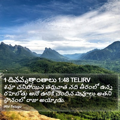 1 దినవృత్తాంతాలు 1:48 TELIRV Bible Verse Image