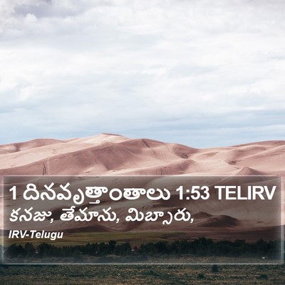1 దినవృత్తాంతాలు 1:53 TELIRV Bible Verse Image