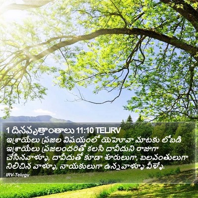 1 దినవృత్తాంతాలు 11:10 TELIRV Bible Verse Image
