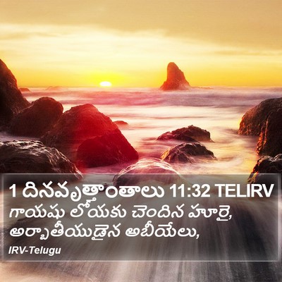 1 దినవృత్తాంతాలు 11:32 TELIRV Bible Verse Image
