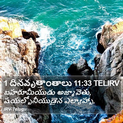 1 దినవృత్తాంతాలు 11:33 TELIRV Bible Verse Image