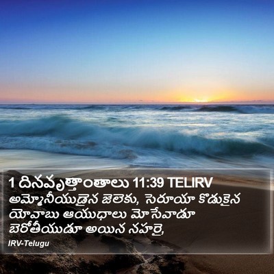 1 దినవృత్తాంతాలు 11:39 TELIRV Bible Verse Image