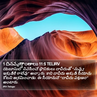 1 దినవృత్తాంతాలు 11:5 TELIRV Bible Verse Image
