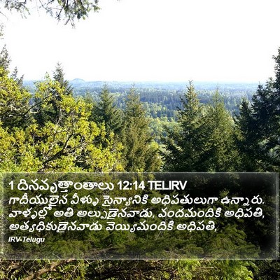 1 దినవృత్తాంతాలు 12:14 TELIRV Bible Verse Image