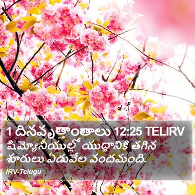 1 దినవృత్తాంతాలు 12:25 TELIRV Bible Verse Image