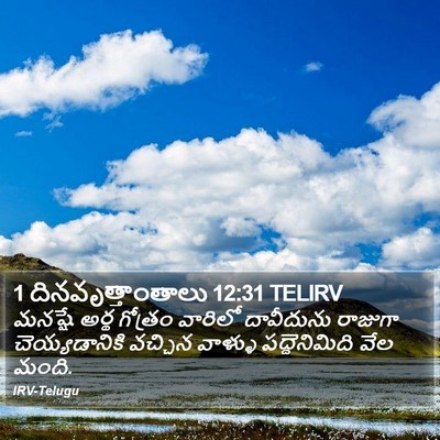 1 దినవృత్తాంతాలు 12:31 TELIRV Bible Verse Image