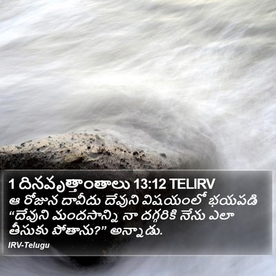 1 దినవృత్తాంతాలు 13:12 TELIRV Bible Verse Image