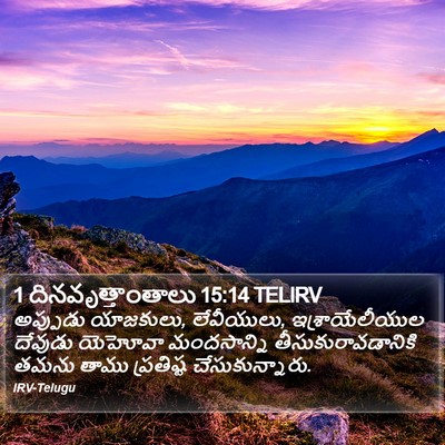 1 దినవృత్తాంతాలు 15:14 TELIRV Bible Verse Image