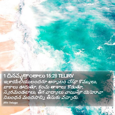 1 దినవృత్తాంతాలు 15:28 TELIRV Bible Verse Image