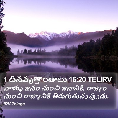 1 దినవృత్తాంతాలు 16:20 TELIRV Bible Verse Image