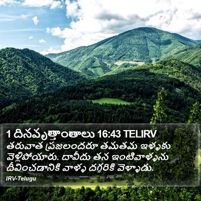 1 దినవృత్తాంతాలు 16:43 TELIRV Bible Verse Image