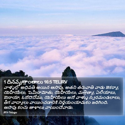 1 దినవృత్తాంతాలు 16:5 TELIRV Bible Verse Image