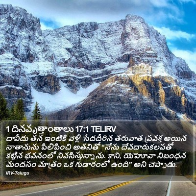1 దినవృత్తాంతాలు 17:1 TELIRV Bible Verse Image