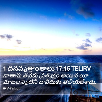 1 దినవృత్తాంతాలు 17:15 TELIRV Bible Verse Image