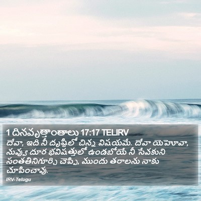 1 దినవృత్తాంతాలు 17:17 TELIRV Bible Verse Image