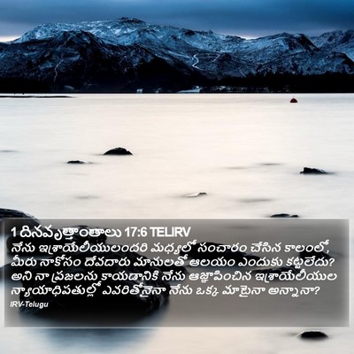 1 దినవృత్తాంతాలు 17:6 TELIRV Bible Verse Image