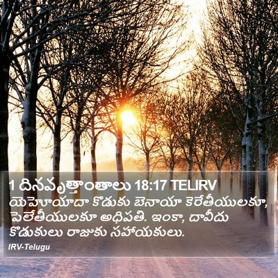 1 దినవృత్తాంతాలు 18:17 TELIRV Bible Verse Image